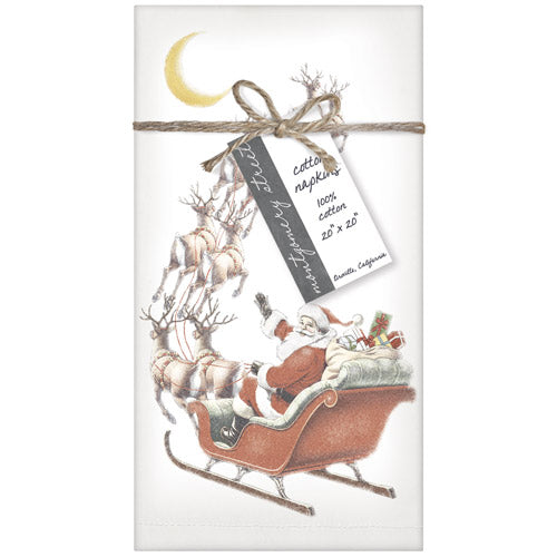 Santa Sleigh Napkins