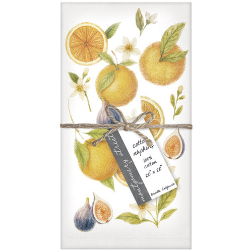 Oranges And Figs Napkins S/4