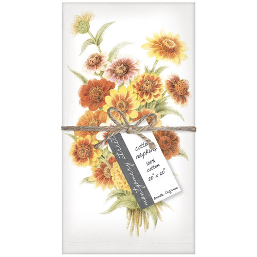 Fall Bouquet Napkins S/4