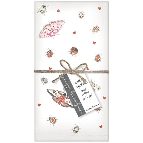 Ladybug Hearts Napkins