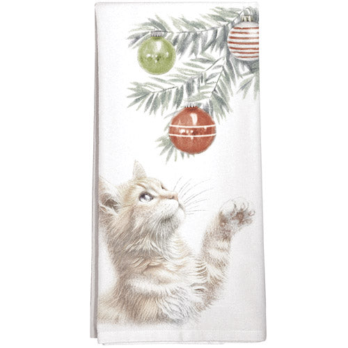 Cat Ornaments Towel