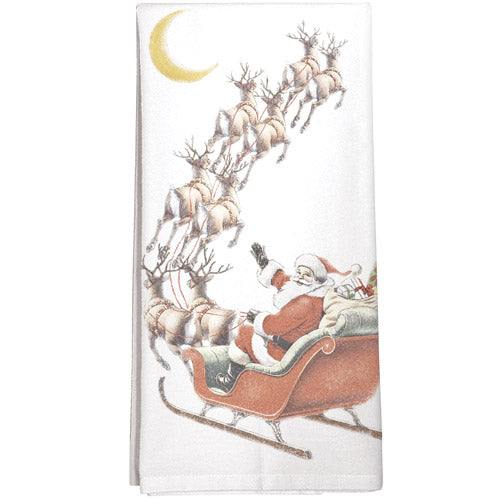 Santa Sleigh Towel