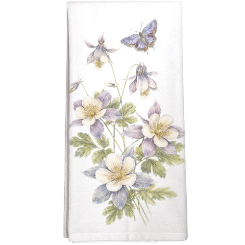 Columbine Butterfly Towel