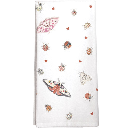 Ladybug Hearts Towel