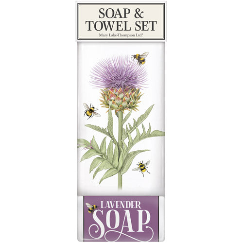 Artichoke Bloom Soap & Towel Set