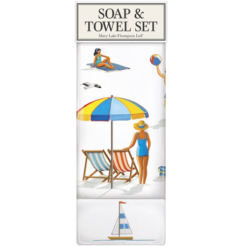 Beach Goers Soap & Towel Set