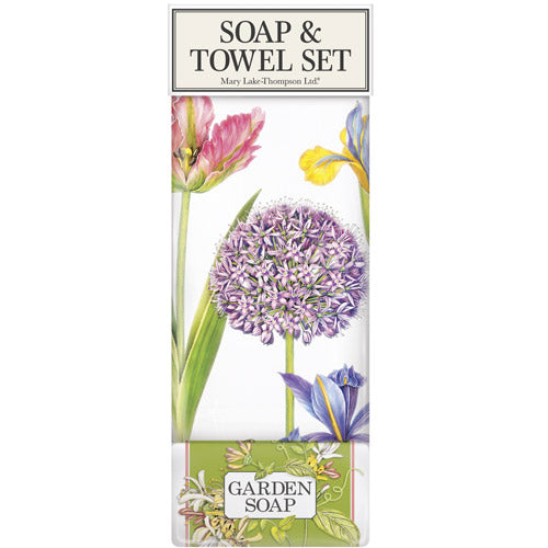 Flower Bulb Scatter Soap & Towel Set