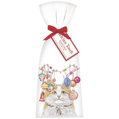 Mary Lake Thompson Cat Antlers Towel