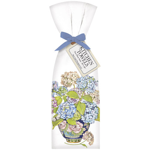 Hydrangea Vase Towel Set