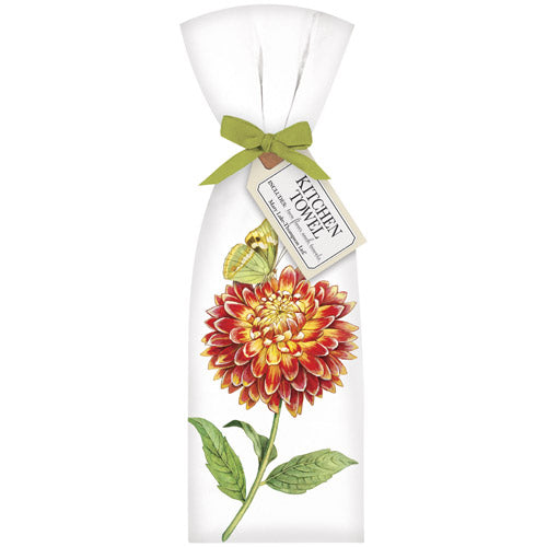 Orange Dahlia Towel Set