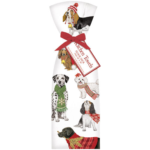 Holiday Dog Scatter Towel Set