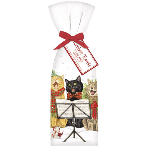 Caroling Cats Towel Set