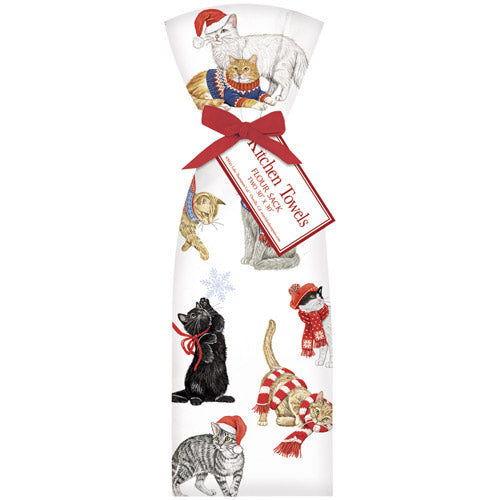 Holiday Cat Scatter Towel Set