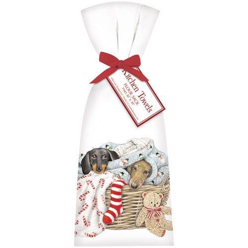 Doxie Basket Towel Set