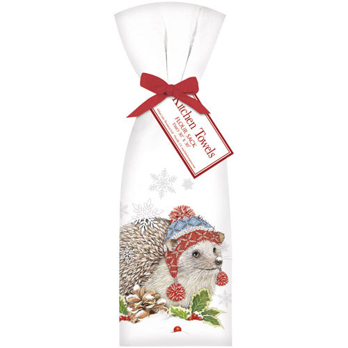 Winter Hedgehog Towel Set