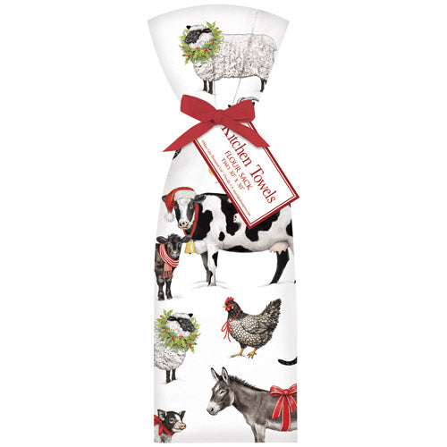 Winter Farm Scatter Towel Set