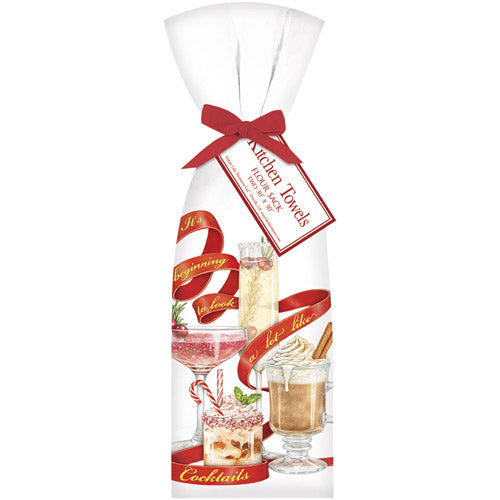 Ribbon Cocktails Towel Set
