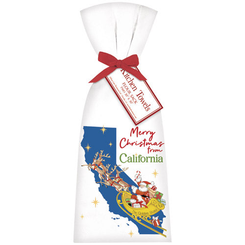 Christmas From Caliifornia Towel Set