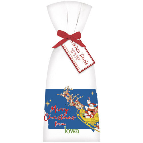 Christmas From Iowa Towel Set