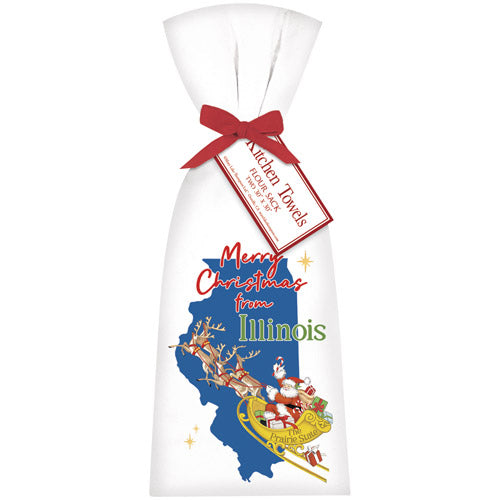 Christmas From Illinois Towel Set