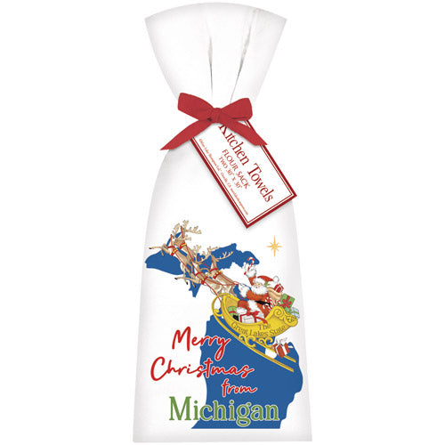 Christmas From Michigan Towel Set