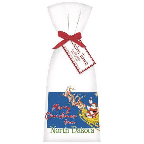 Christmas From North Dakota Towel Set