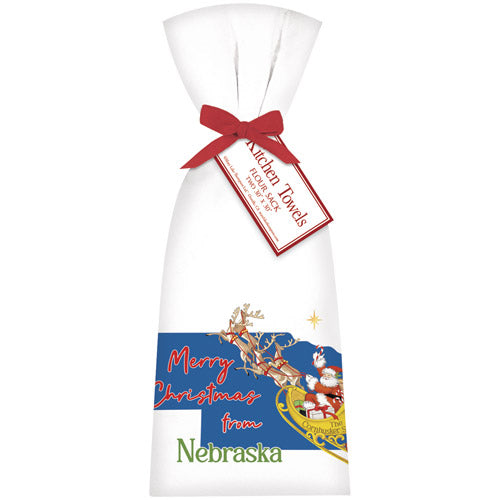 Christmas From Nebraska Towel Set