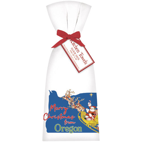Christmas From Oregon Towel Set
