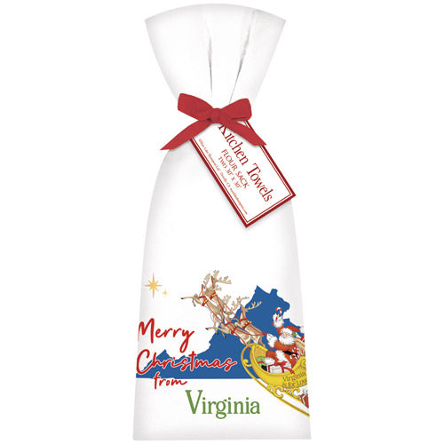 Christmas From Virginia Towel Set