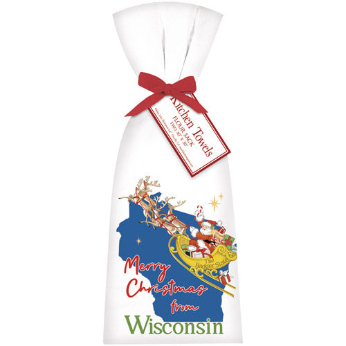 Christmas From Wisconsin Towel Set
