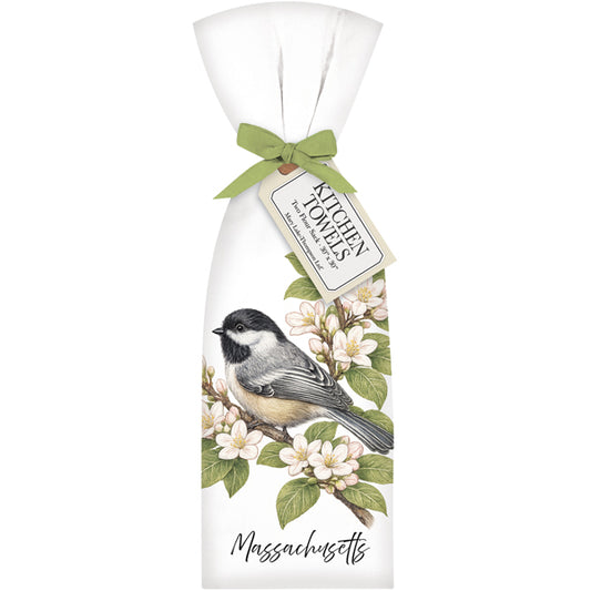 Massachusetts State Bird Towel Set