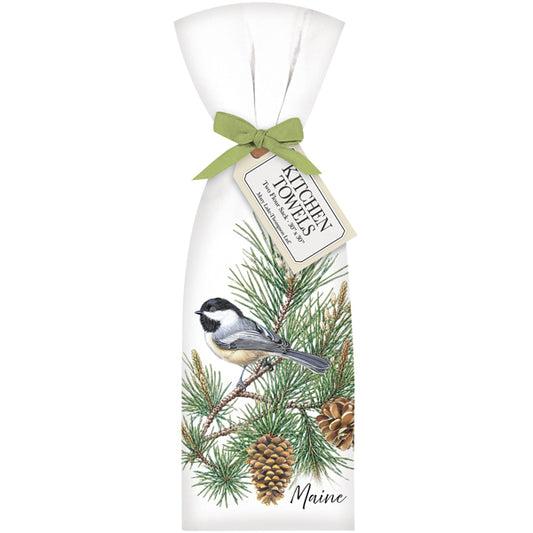 Maine State Bird Towel Set