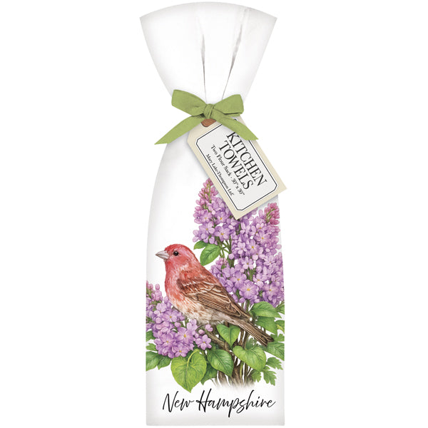 New Hampshire State Bird Towel Set