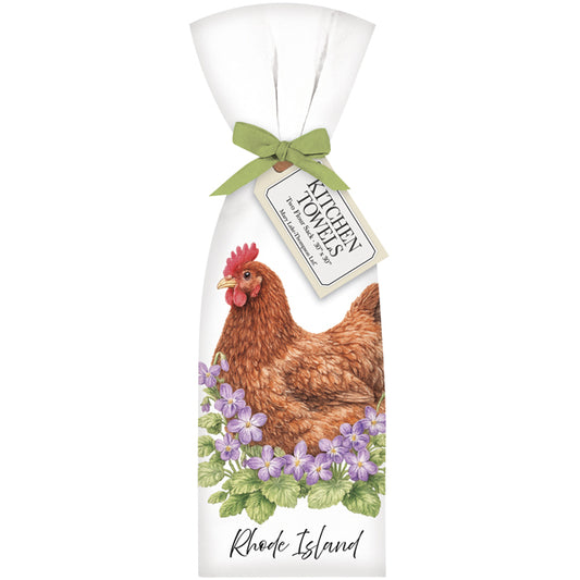 Rhode Island State Bird Towel Set