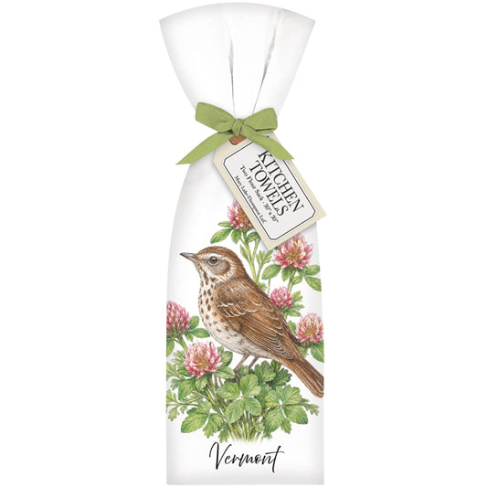 Vermont State Bird Towel Set