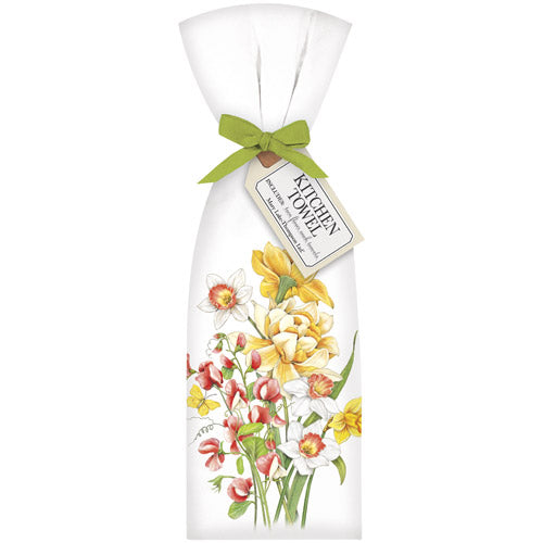 Sweet Pea And Daffodil Towel Set