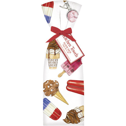 Ice Cream Scatter Towel Set