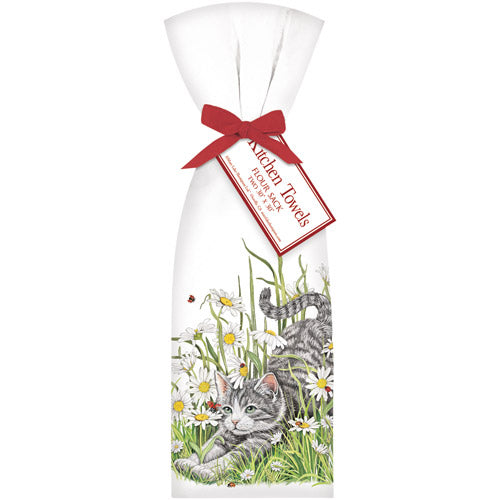 Daisy Cat Towel Set