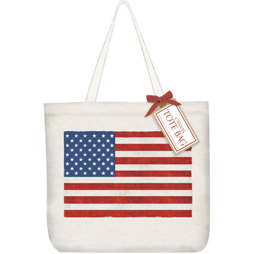 American Flag Tote Bag