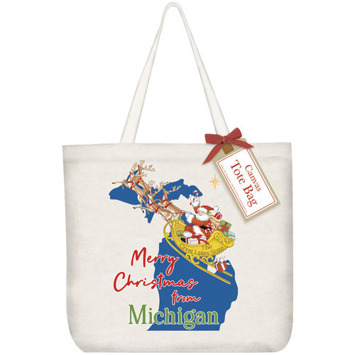 Christmas From Michigan Tote Bag
