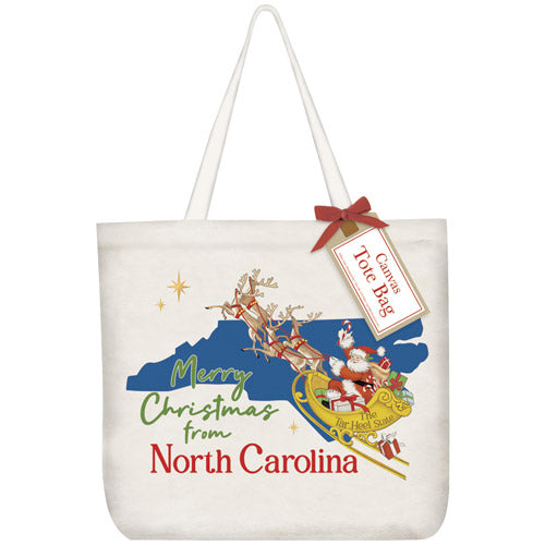 Christmas From North Carolina Tote Bag