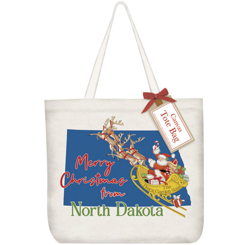Christmas From North Dakota Tote Bag