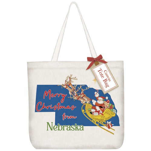 Christmas From Nebraska Tote Bag