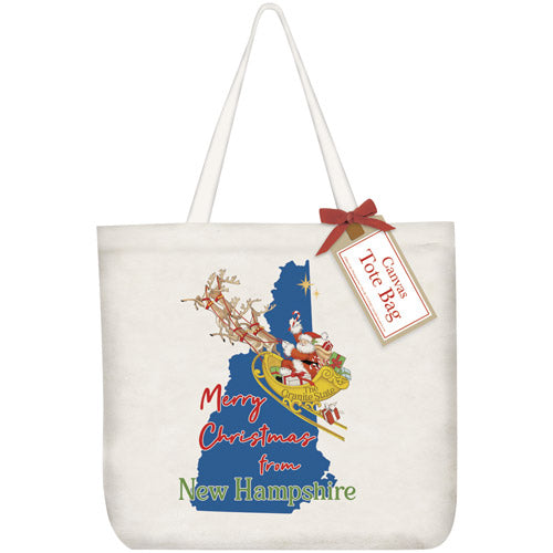 Christmas From New Hampshire Tote Bag