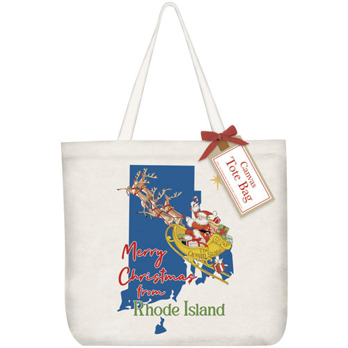 Christmas From Rhode Island Tote Bag