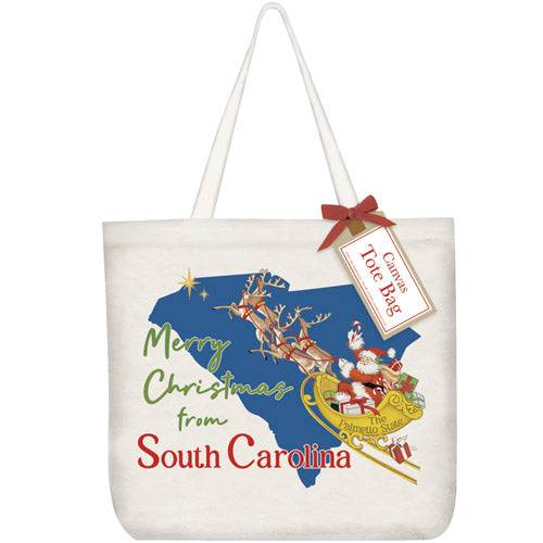 Christmas From South Carolina Tote Bag