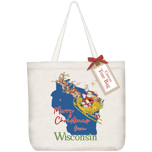 Christmas From Wisconsin Tote Bag