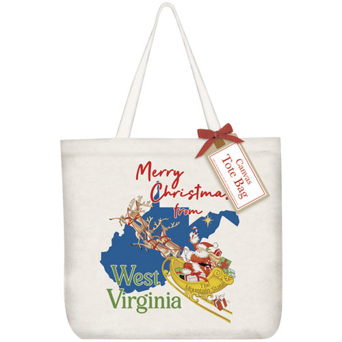 Christmas From West Virginia Tote Bag