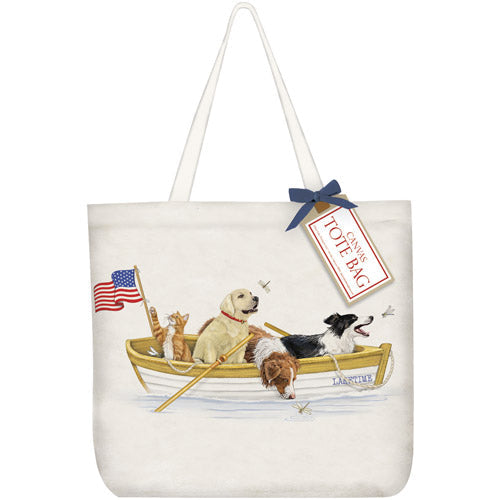 Row Boat Pets Tote Bag