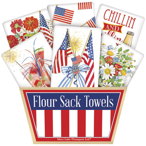 Patriotic Bagged Towel Unit